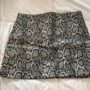 snakeskin skirt